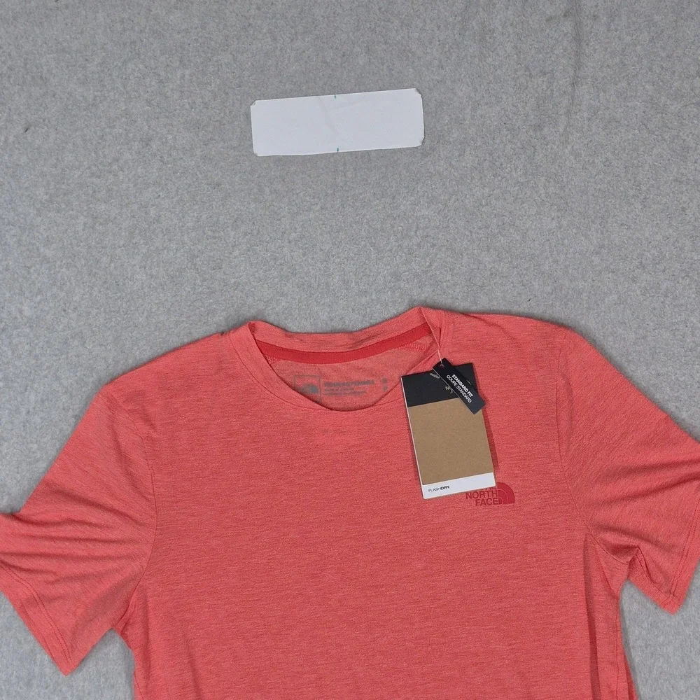 The North Face Women Shirt S Coral W Wander S/S Crew Neck Pullover Short Sleeve